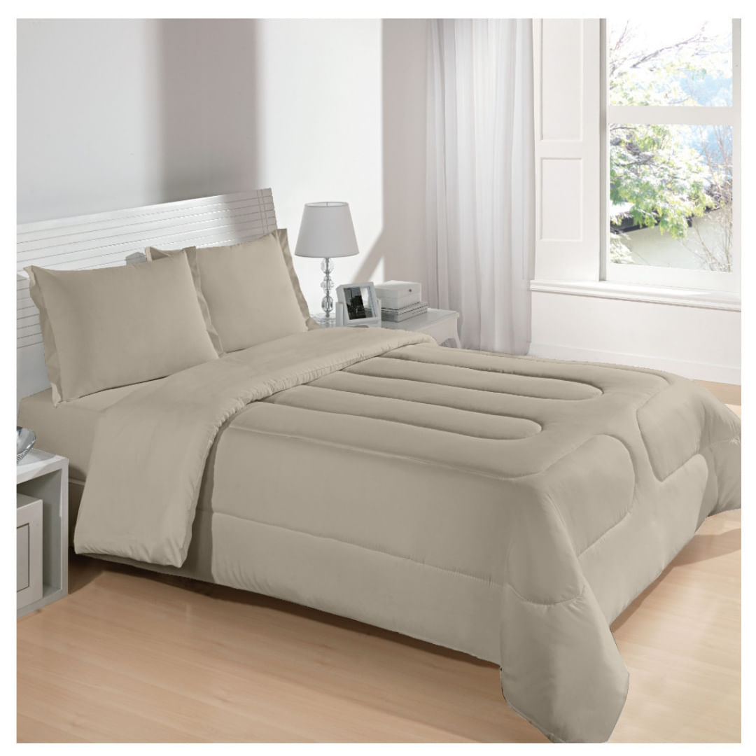 Edredón Microfibra 230X260 Beige