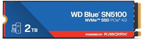 WD Blue SN5100 SSD NVMe de 2 TB - M.2 2280, PCIe Gen 4.0, unidad inter - Imagen 2