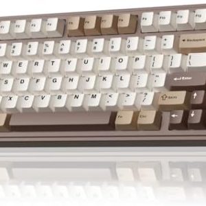AULA Teclado mecánico inalámbrico F75 75%, teclado cremoso intercambia - Imagen 2
