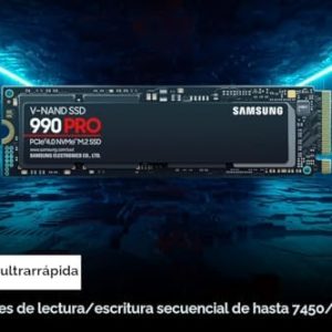 Samsung SSD 990 PRO 1TB, PCIe 4.0 M.2 2280, hasta 7,450 MB/s | NVMe - - Imagen 3