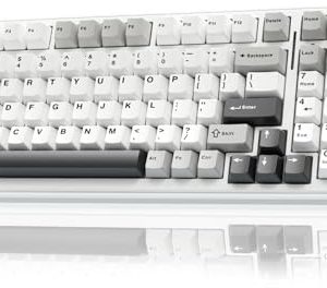 AULA Teclado mecánico inalámbrico F99, triple modo BT5.0/2.4GHz/USB-C, - Imagen 2