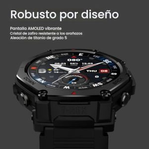 Amazfit Reloj inteligente T-Rex 3 Pro, cristal de zafiro AMOLED de 1.5 - Imagen 3