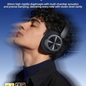 Auriculares híbridos con cancelación activa de ruido, 120 horas de rep - Imagen 3
