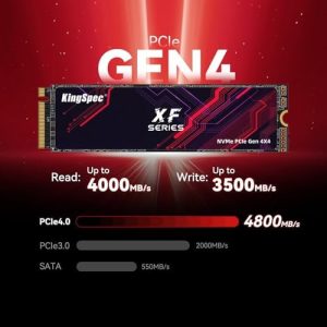 KingSpec SSD M.2 de 2 TB 2280 NVMe PCIe 4.0 x4, velocidad de lectura/e - Imagen 3