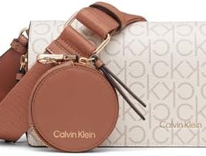 Calvin Klein Women's Millie Camera Bag Crossbody Handbag | Vegan Leath - Imagen 2