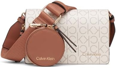 Calvin Klein Women's Millie Camera Bag Crossbody Handbag | Vegan Leath - Imagen 2
