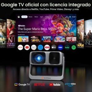 Proyector para exteriores de Google TV con licencia oficial ANSI 2000 - Imagen 3