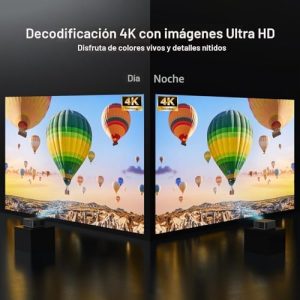 Proyector de decodificación ANSI 4K 2000 con WiFi y Bluetooth, cine en - Imagen 3
