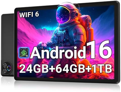 Android 16 Tablet 10 pulgadas, 24GB RAM 64GB ROM 1TB, HD IPS, WiFi ráp - Imagen 2