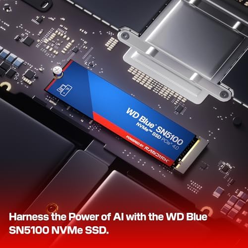WD Blue SN5100 SSD NVMe de 2 TB - M.2 2280, PCIe Gen 4.0, unidad inter - Imagen 3