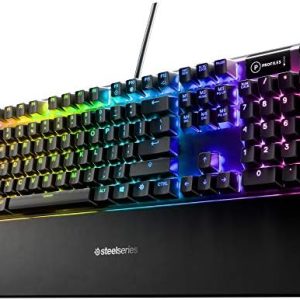 SteelSeries Apex 5 Teclado mecánico híbrido para juegos, iluminación R - Imagen 2
