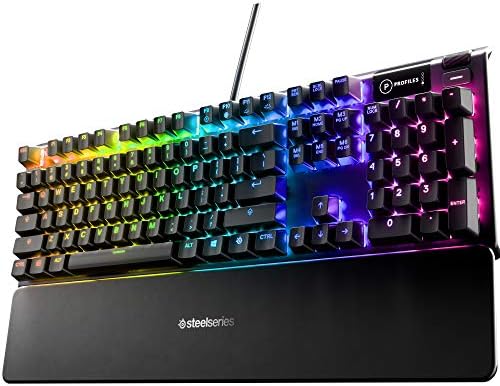 SteelSeries Apex 5 Teclado mecánico híbrido para juegos, iluminación R - Imagen 2