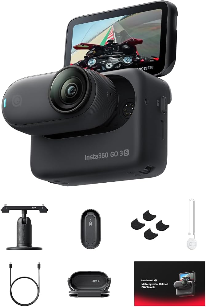 Insta360 GO 3S - Paquete POV para motocicleta, edición especial, cámar