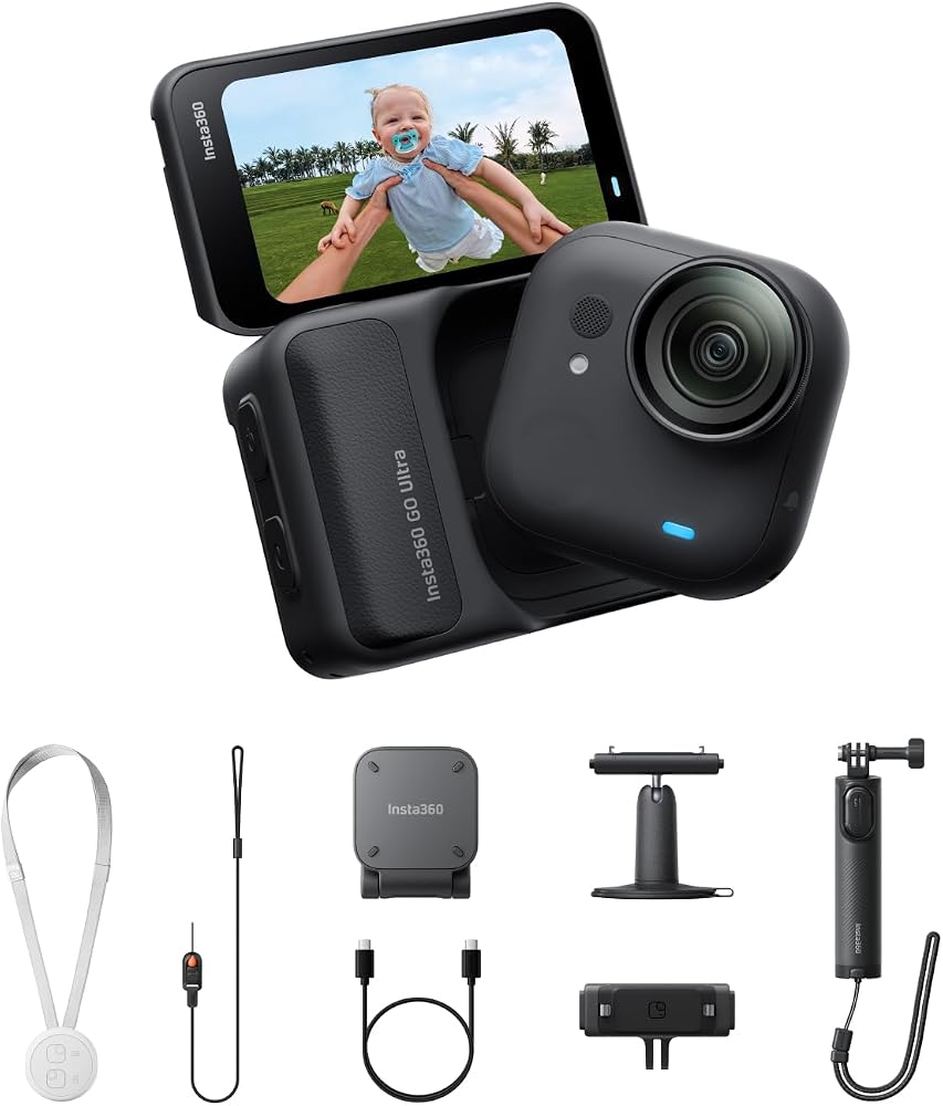 Insta360 GO Ultra Paquete Creador Edición Medianoche Negra - Pequeña C