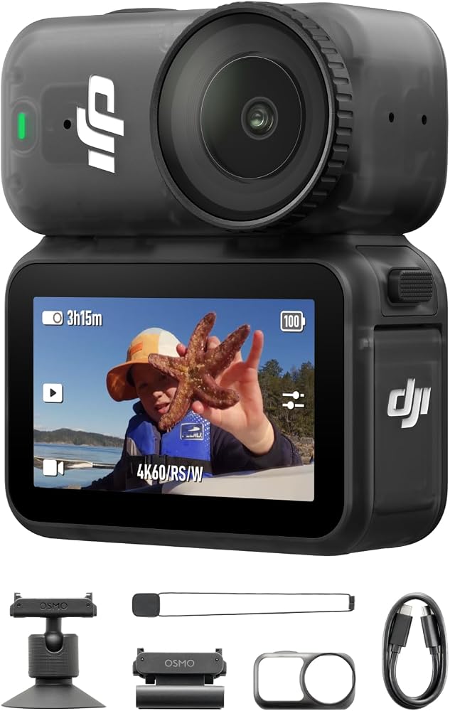 DJI Osmo Nano Standard Combo (128GB), cámara portátil 4K, sensor de 1/
