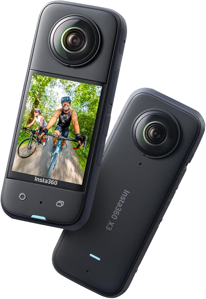 Insta360 X3 - Cámara 360 impermeable, sensores 1/2 pulgada 48 MP, vide