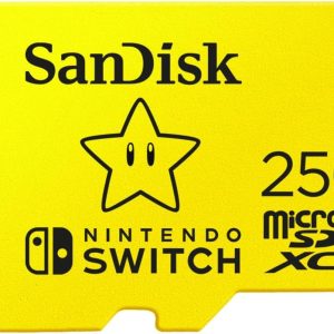 SanDisk Tarjeta microSDXC de 256 GB, con licencia para Nintendo-Switch