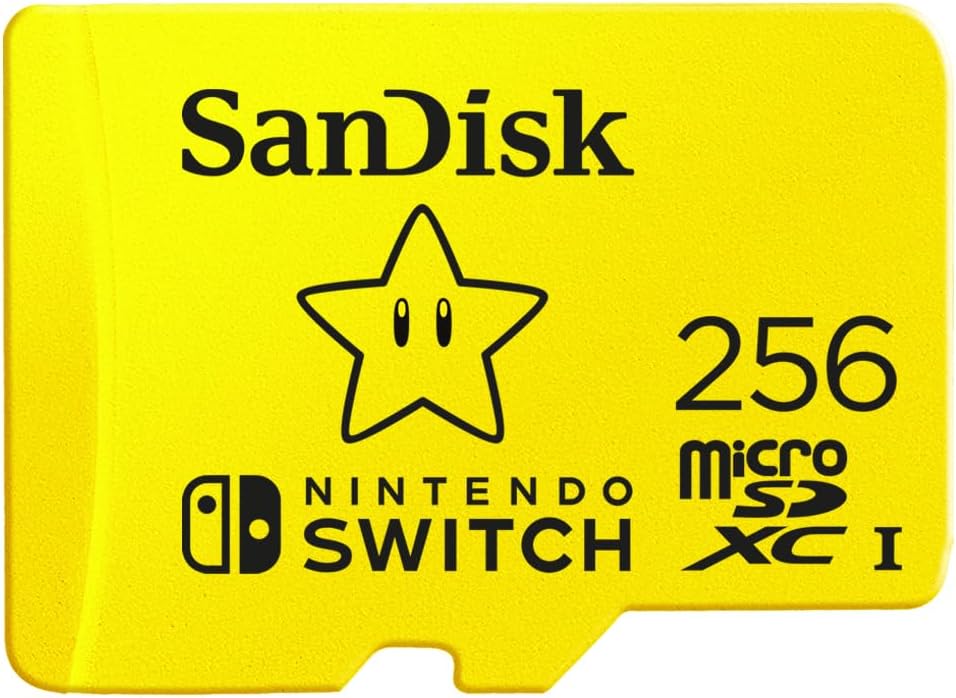 SanDisk Tarjeta microSDXC de 256 GB, con licencia para Nintendo-Switch
