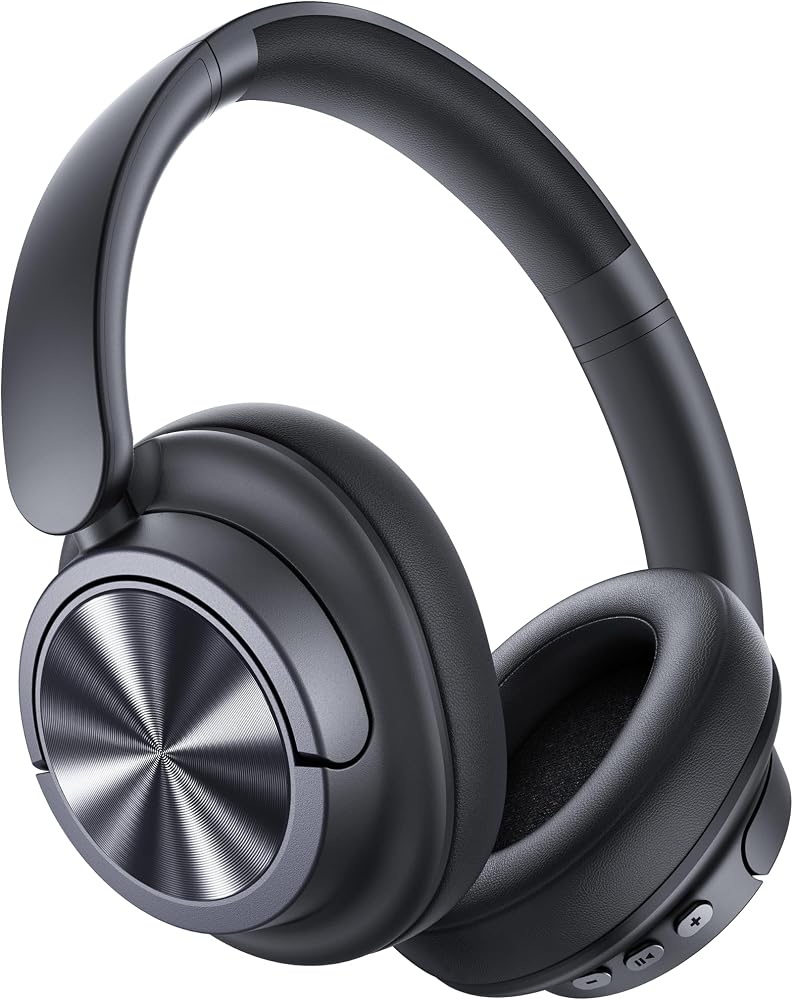 Auriculares híbridos con cancelación activa de ruido, 120 horas de rep