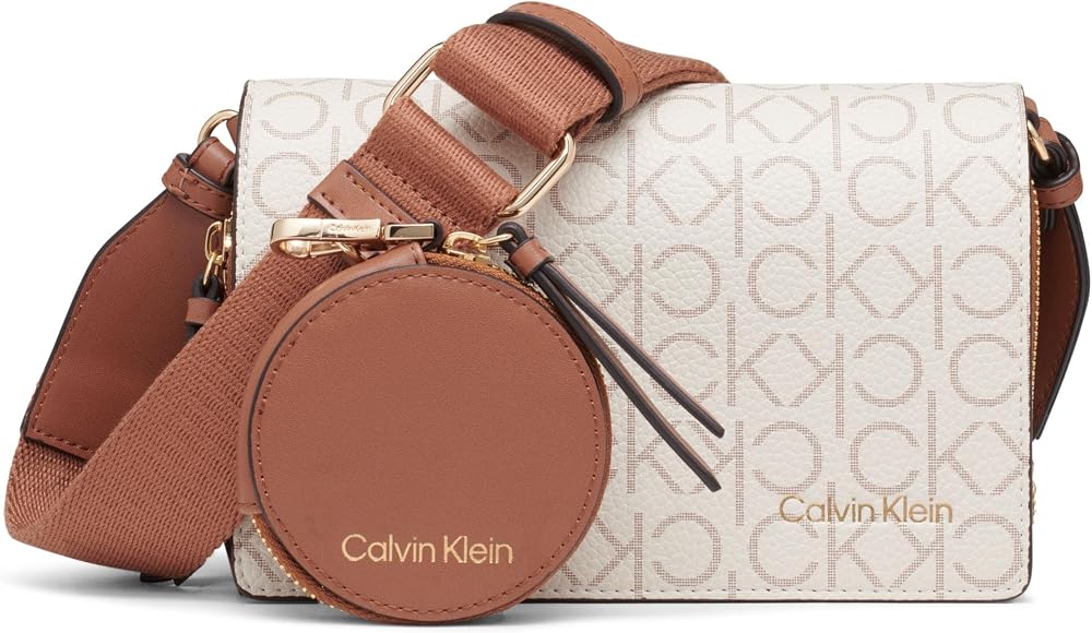 Calvin Klein Women's Millie Camera Bag Crossbody Handbag | Vegan Leath