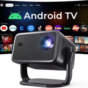 Proyector inteligente con WiFi 6 y Bluetooth 5.4, 800 ANSI nativo 1080