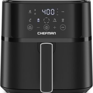 Chefman - Freidora de aire de 6 QT compacta para comidas rápidas y fác