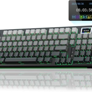 AULA Teclado mecánico inalámbrico S98 Pro con pantalla y perilla, 2.4