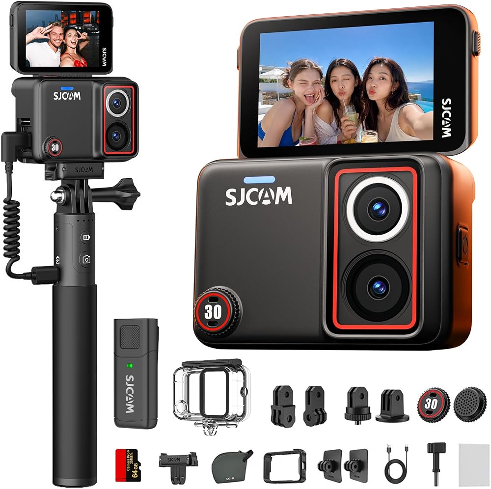 SJCAM SJ30 6K 64GB Cámara de acción subacuática Vlogging con micrófono