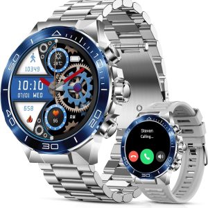 SOUYIE Smart Watch for Men Answer/Make Call 1.43" AMOLED 24H Health Mo