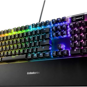 SteelSeries Apex 5 Teclado mecánico híbrido para juegos, iluminación R