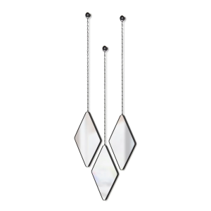 JUEGO 3 ESPEJOS COLGANTES DIMA DIAMOND NEGRO