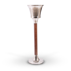 CHAMPAGNERA ACERO c/BASE MADERA