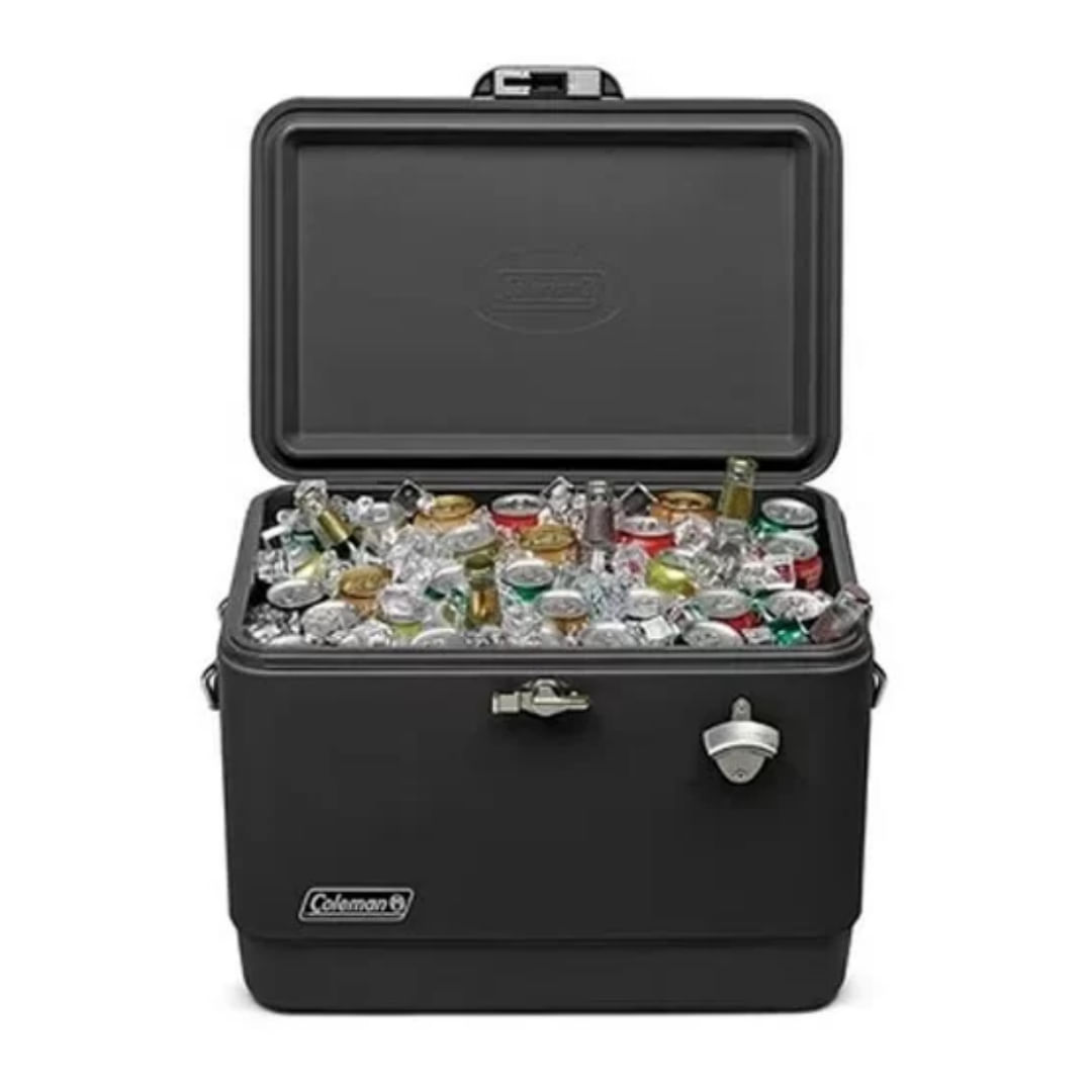 Conservadora Coleman 54Qt Acero Inox Negro - Imagen 3