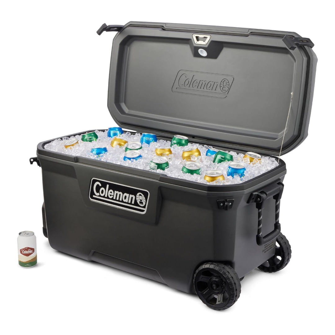 Conservadora Convoy Negra 100 Qt Con Ruedas - Imagen 2