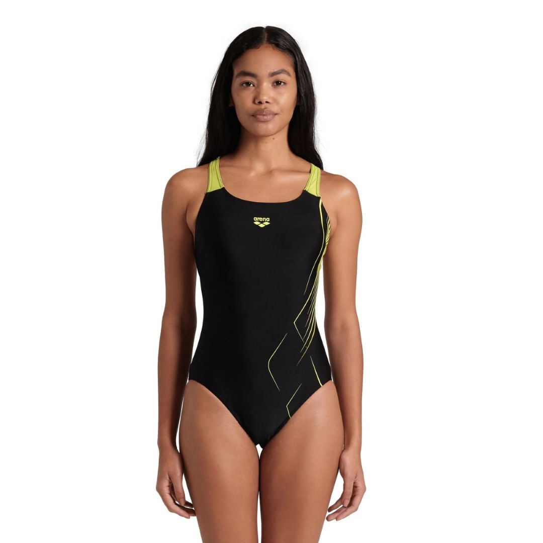 Malla W. Negro/Verde L. Mujer Arena