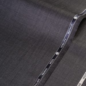 Tela Casimir Inglés Ruyi Príncipe Por Metro Gris Oscuro