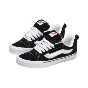 Zapatenis Hinchado Knu Skool Negro/Blanco Unisex Vans - Imagen 2