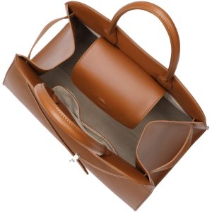 Cartera Detalle Cinto Camel Mujer Fiore - Imagen 2