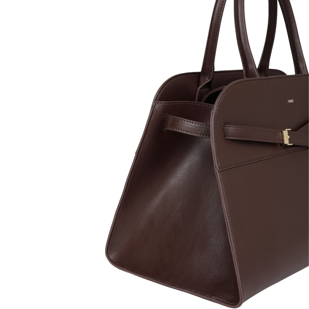 Cartera Detalle Cinto Marrón Mujer Fiore - Imagen 3