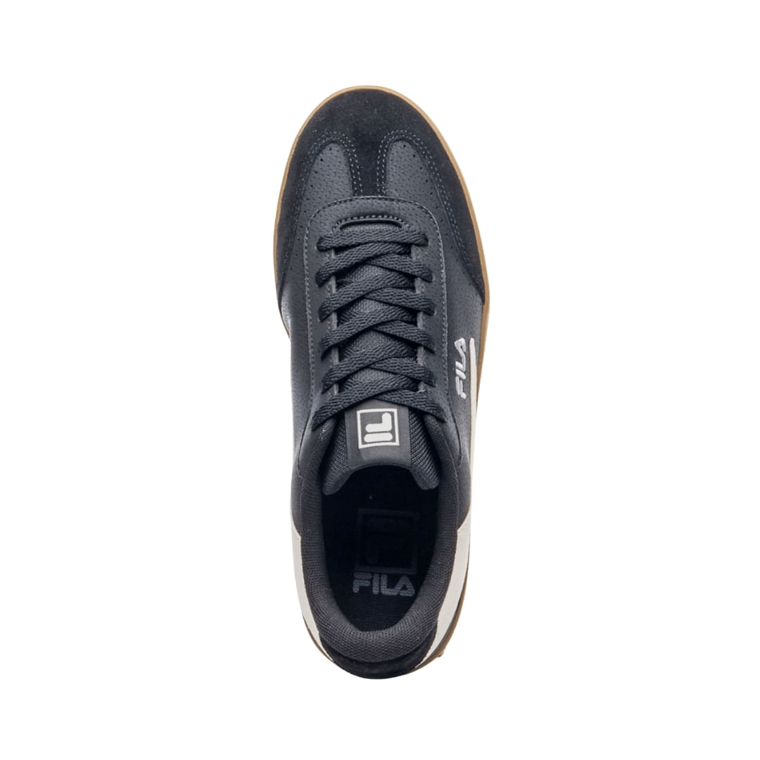 Zapatenis Court 80 Negro Blanco Hombre Fila - Imagen 3