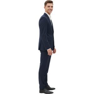 Alternative view of Traje Dobby Slim Azul Noche Hombre Vila Finzi