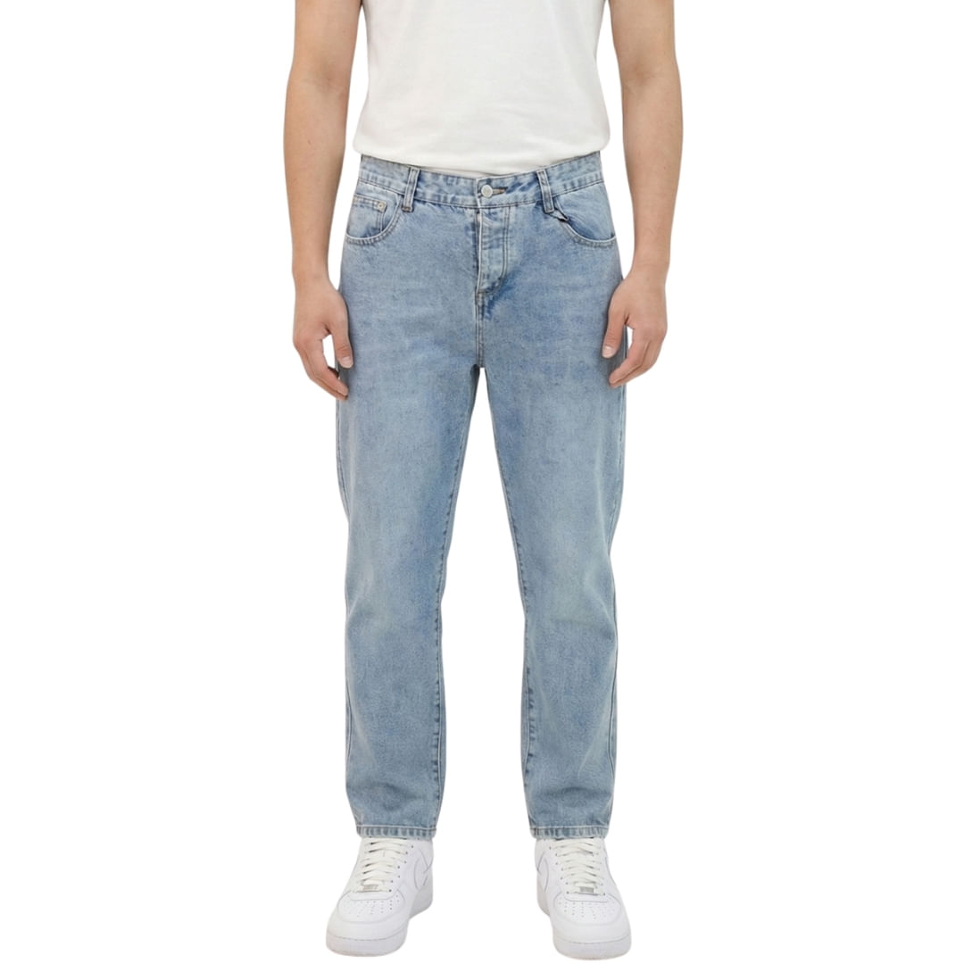 Jeans Basic Slim Celeste Hombre Connection