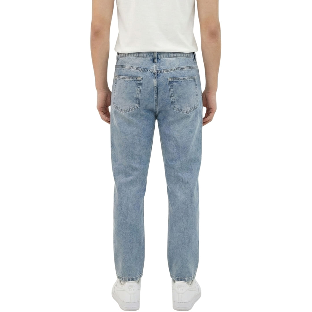 Jeans Basic Slim Celeste Hombre Connection - Imagen 2