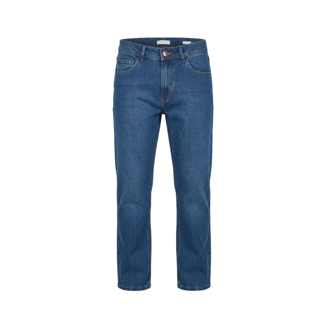 Jeans Stretch Regular Azul Medio Hombre New Green
