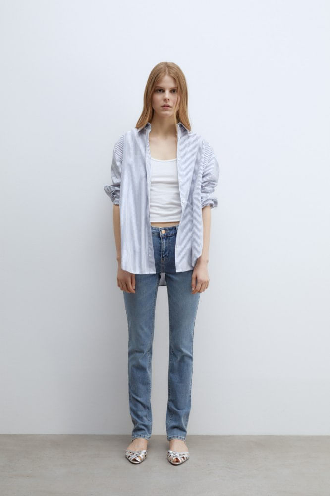 Jeans Recto Basico Mujer