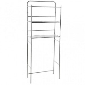 Repisa Organizadora P/Inodoro C/Base Vidrio 3 Niveles Cromad