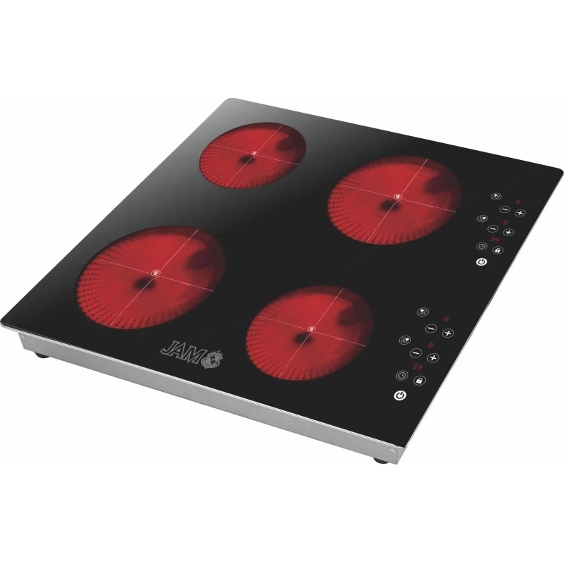 Placa Vitroceramica Jam Am4H 4 Hornallas Negro 1800W 220V 13586