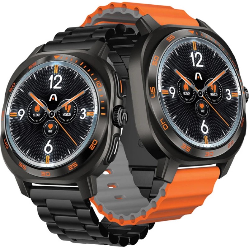 Reloj Smartwatch Argomtech C62 Black Orange Rtc80620