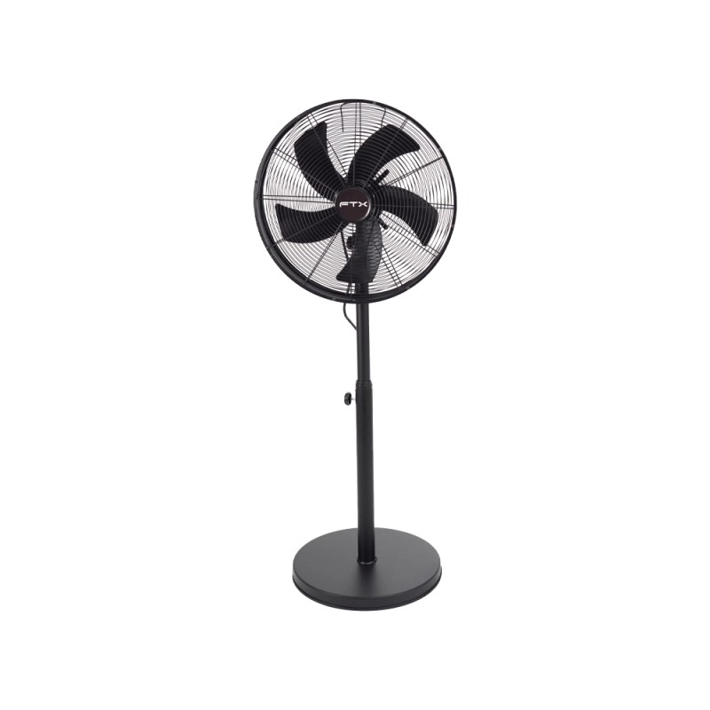 Ventilador De Pie Ftx 3 Velocidades Brisa 60W 220V Negro Metal Fs 40Mf