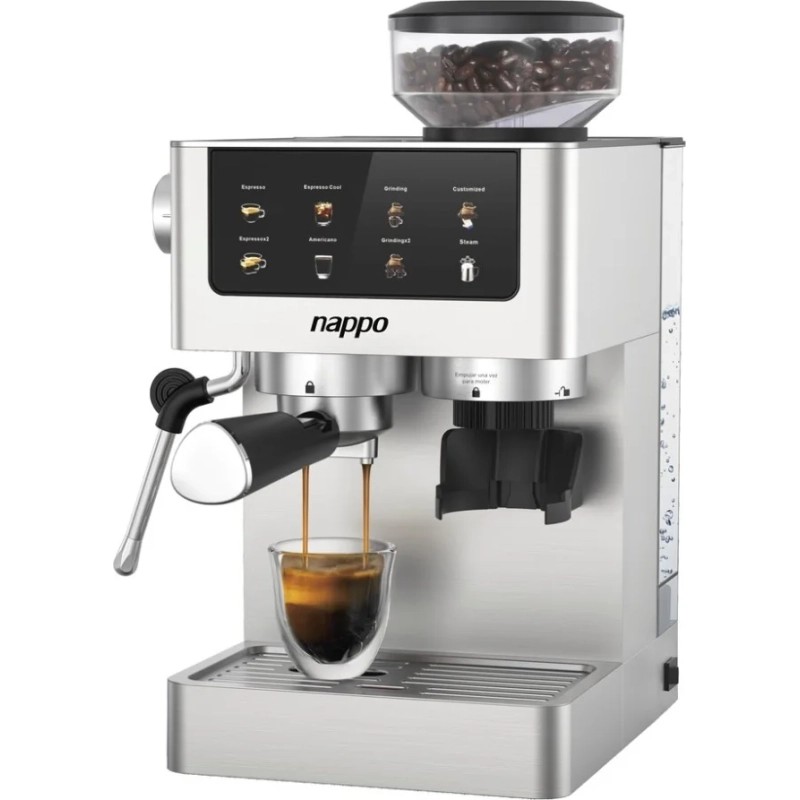 Cafetera Nappo Espresso Barista Deluxe C Molinillo 6 En 1 Nec 339